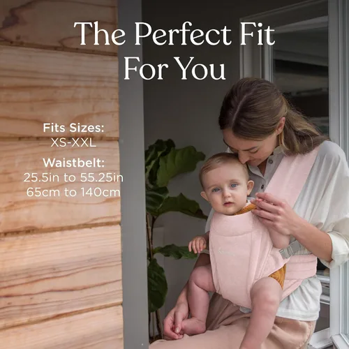 Vista 7 de Ergobaby Embrace Portabebés para Recién Nacidos hasta Niños Pequeños - Portabebés Ergonómicos Ligeros - Esenciales Acogedores (7-25 Libras), Tejido