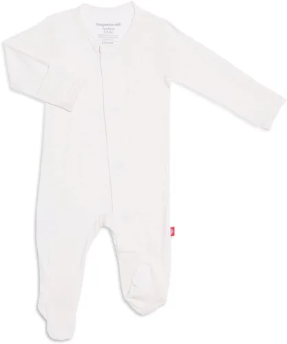 Vista 27 de Magnético Me Pijamas con piecitos de modal suave para bebé con cierre magnético rápido Pijama para niños y niñas, recién nacido a 24 meses