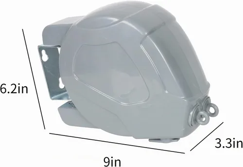 Vista 7 de ZOES HOMEWARE Tendedero retráctil resistente para exteriores e interiores con carcasa de ABS duradera y línea de PVC extruido de 2 x 49 pies