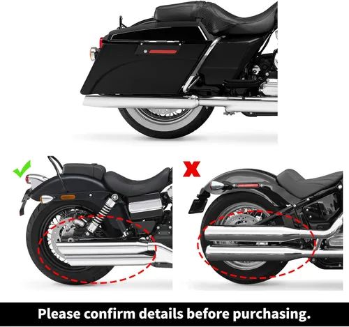 Vista 2 de TCMT Alforjas duras de 6 x 9 pulgadas, tapa de altavoz, llave y forros, inserto de alfombra para Harley Touring Modelos CVO Road Glide Road King