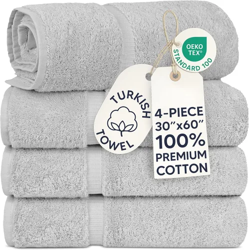 Vista 48 de Chakir Turkish Linens - Toallas turcas de 100% algodón, suaves y absorbentes (juego de 3 toallas personalizables, color aguamarina)