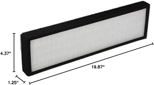 Vista 4 de Nispira Filtro HEPA de repuesto prémium compatible con Hoover Part AH60015. Se adapta a purificadores de aire WH10400 y WH10600. 2 filtros