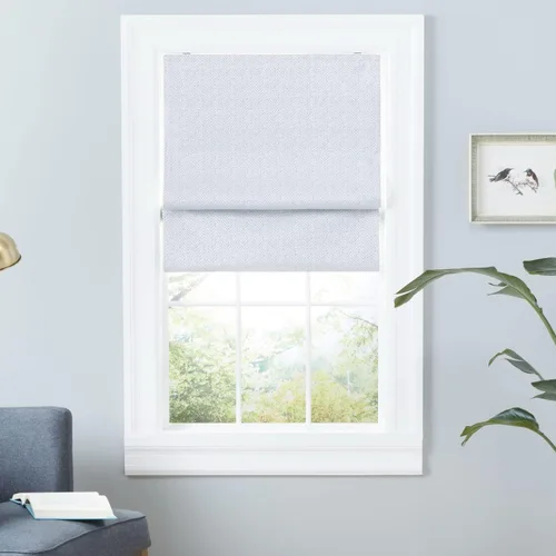 Vista 12 de Exclusive Home Esme Total Blackout - Persiana romana, 23 x 64 pulgadas, color gris oscuro