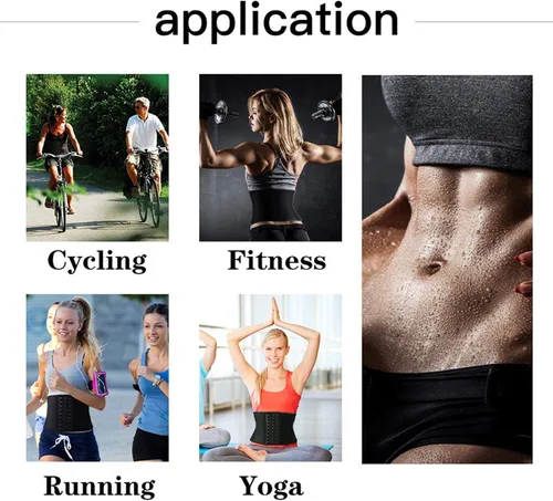 Vista 8 de Atbuty Super corto Torso Entrenadores de Cintura Cincher Corsé Tummy Shaper Adelgazar Faja Látex