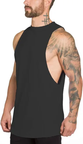 Vista 2 de Muscle Killer Camisetas sin mangas para hombre, con corte muscular, gimnasio, entrenamiento, culturismo, fitness, paquete de 123