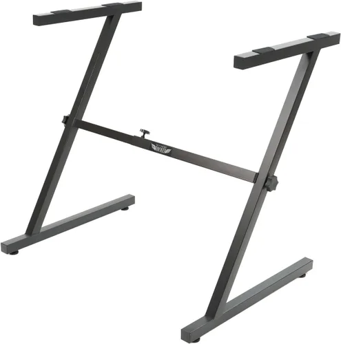 Vista 8 de Stage Rocker - Soporte plegable clásico estilo Single-X para teclado y piano digital, ancho y altura ajustables, duradero y resistente, fácil