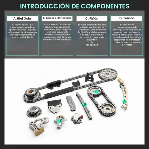 Vista 3 de Kit de cadena de distribución para Chevrolet Tracker 2001-2004, 1999, 2000, 2001, 2002, 2003, 2004, 2005, 2006, para Suzuki Grand Vitara, 2004