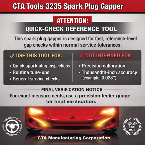 Vista 2 de CTA Tools 3235, calibrador de bujías estilo rampa
