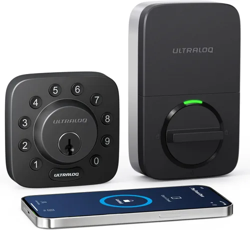 Vista 10 de ULTRALOQ Cerradura Inteligente de Puerta NFC Upgrade Bolt 2025, Cerrojo WiFi Integrado 6-en-1 Teclado de Entrada sin Llave y Sensor de Puerta