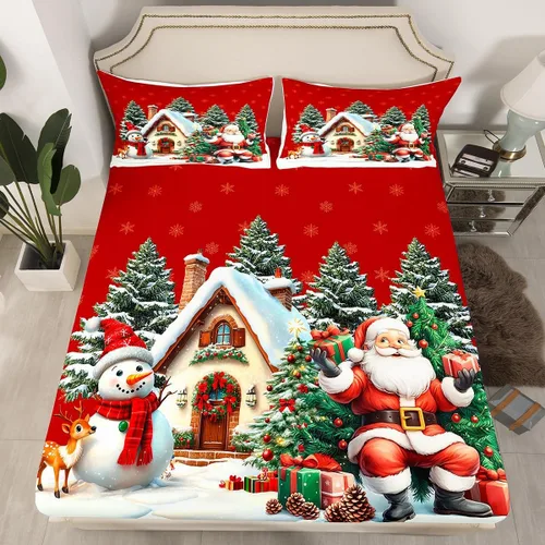 Vista 38 de Erosebridal Divertida sábana bajera ajustable de Halloween para niños, lindo juego de ropa de cama de calabaza fantasma, decoración de Halloween