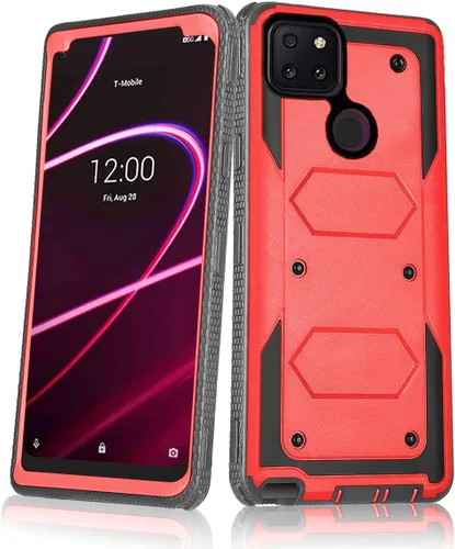 Vista 10 de Asuwish Funda de teléfono para T-Mobile Revvl 5G, híbrida, resistente, a prueba de golpes, a prueba de caídas, cuerpo completo, resistente