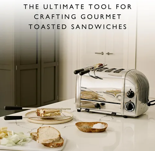 Vista 5 de Dualit Jaula de sándwich clásica para tostadoras clásicas Dualit 1 jaula de sándwich para hacer sándwiches tostados en tu tostadora Dualit Jaula