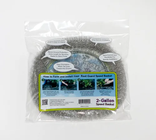 Vista 5 de Digger's - Cestas de velocidad de protección de raíces de 2 galones para plantas, control Gopher para una plantación eficiente, paquete de 2