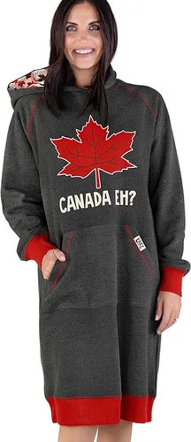 Vista 20 de Lazy One Sudadera con capucha de gran tamaño, ropa de dormir cómoda, vestido de suéter para mujer