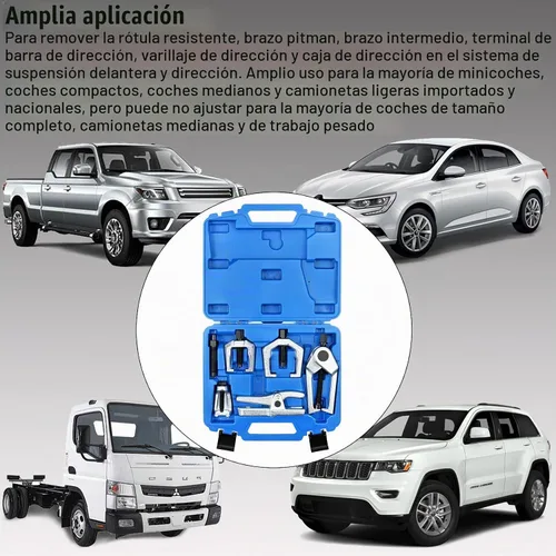 Vista 8 de YSTOOL Juego de herramientas de servicio frontal con separador de rótula automotriz, extractor de extremo de barra de acoplamiento, removedor
