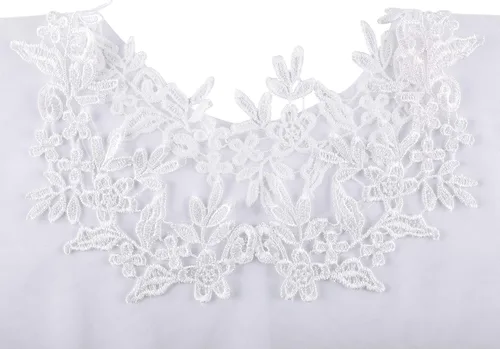 Vista 5 de Ayliss Chales de boda de encaje para mujer para novia bordados bolero capa de hombro para noche graduación vestido de fiesta