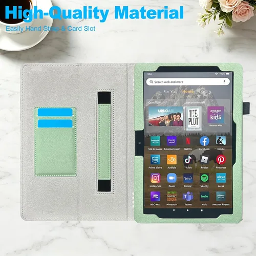 Vista 6 de DMLuna Case for All-New Amazon Fire HD 10 & 10 Plus Tablet (13th / 11th Generation, 2023/2021 Release) 10.1", Slim Cover with Folding Stand, Auto