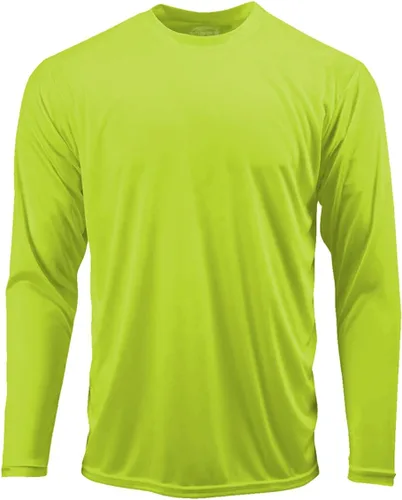 Vista 5 de DRI-Equip - Camisas de manga larga para deporte, disipa la humedad. Blanco