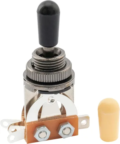 Vista 12 de Musiclily Basic Metric - Interruptor de palanca de guitarra recta corta de 3 vías para guitarra eléctrica estilo LP, parte superior negra con punta