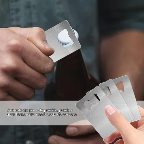 Vista 4 de 50 unidades de acero inoxidable para tarjetas de crédito