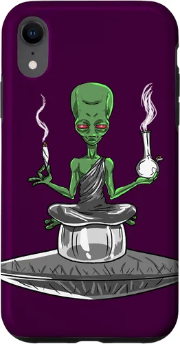 Vista 25 de Alien Smoker Bong Funny ET 420 Weed Space - Funda de regalo para iPhone 17