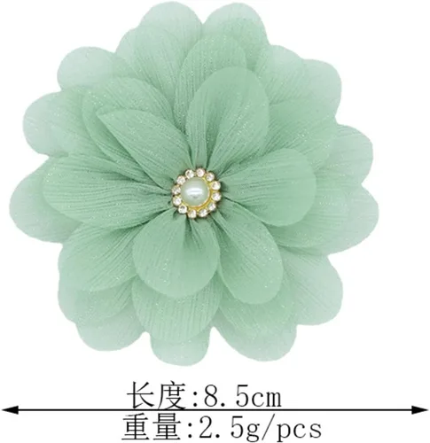Vista 5 de Broche grande de flores de rosa, vintage, delicada, tela de satén, camelia, alfileres de solapa, hechos a mano, collar de flores grandes, para boda