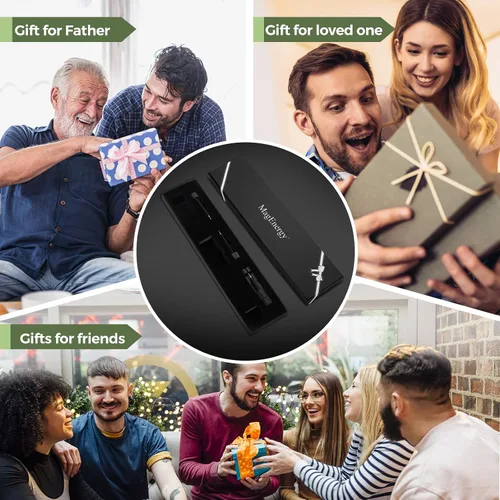 Vista 6 de MagEnergy Pulseras magnéticas para hombres, pulsera magnética de terapia ultra fuerte para hombres, regalo de joyería ajustable con herramienta