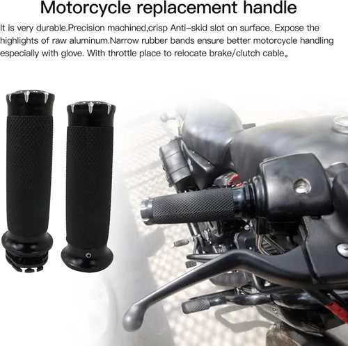 Vista 3 de 1 par de empuñaduras de motocicleta de 1 pulgada para Harley Davidson Sportster 883 Super Low XL883L 2011-2014, 2016
