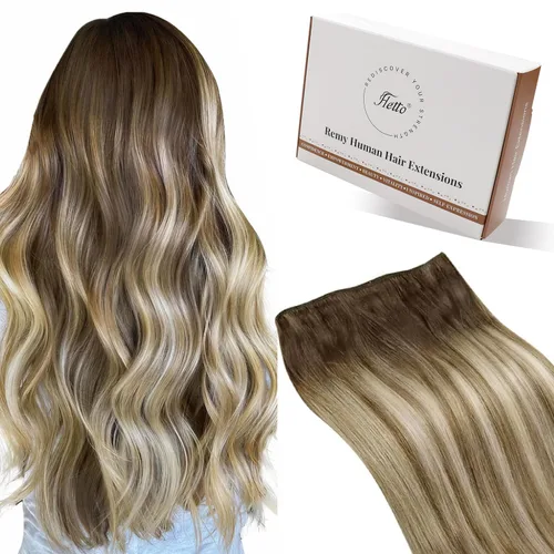 Vista 36 de Hetto - Extensiones de cabello humano real para coser, color negro azabache, #1, 12 pulgadas, 2.47 onzas Adhesivo suave, fuerte, uso diario