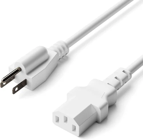 Vista 10 de Cable de alimentación de CA de 3 clavijas para computadora, médico, servidor y escritorio, cable de alimentación de 3 clavijas de 1 pie - Cable