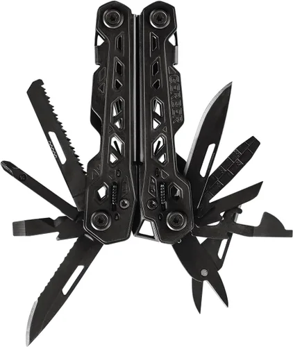 Vista 6 de Gerber Gear Truss Multiherramienta, regalos para hombres, alicates de punta de aguja EDC 17 en 1, incluye cuchillo de bolsillo, destornillador