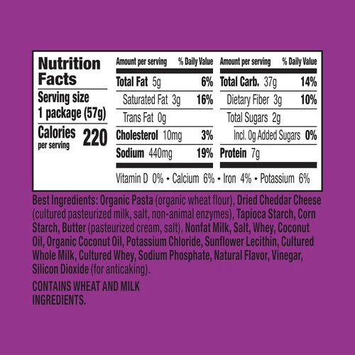 Vista 7 de Annie's Organic White Cheddar Macaroni and Cheese, taza microondable, 2.01 oz (Paquete de 12)