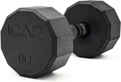 Vista 11 de CAP Barbell Peso de la mancuerna hexagonal recubierta, individual, 10-120 libras, múltiples opciones