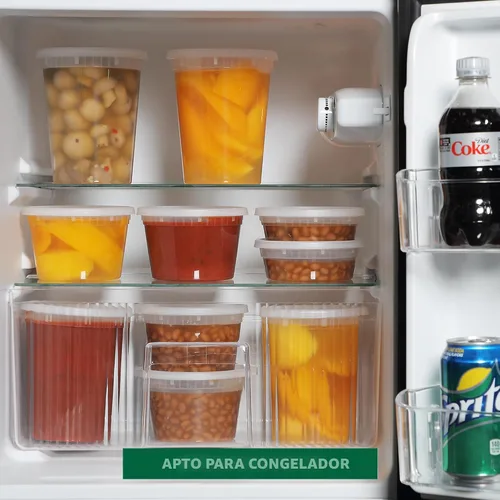 Vista 7 de Freshware Recipientes de almacenamiento de alimentos [36 piezas] recipientes de plástico de 16 oz con tapas, para limo, sopa, preparación de comidas