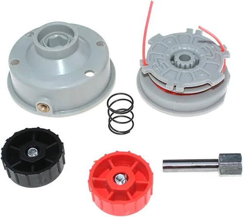 Vista 6 de Conjunto de cabezal de cuerda de recortadora con retenedor de carrete de repuesto para Homelite RYOBI Toro String Trimmer Brushcutter PN 000998265