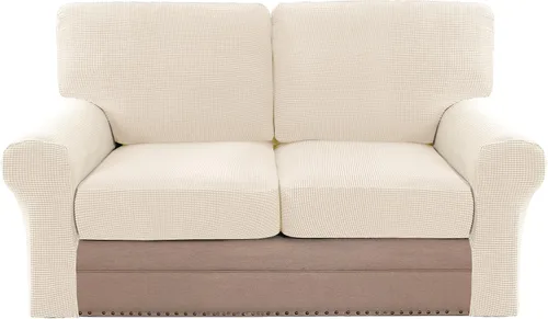 Vista 13 de H.VERSAILTEX Fundas elásticas para sillas de varias piezas, fundas para cojines ajustables para asiento y respaldo