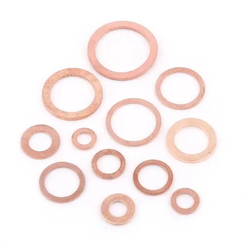 Vista 7 de 280PCS 12 Sizes Copper Flat Washer, Copper Washers Assortment Kit Plain Washers with Box Fitting for Screws Bolts Fasteners