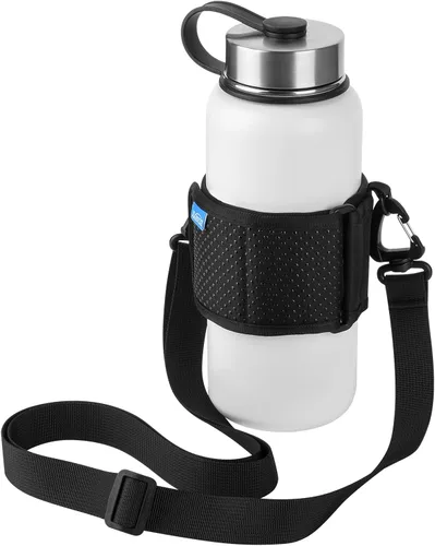 Vista 10 de Xxerciz Soporte para botella de agua con correa ajustable para el hombro, universal para botella para caminar, senderismo, camping