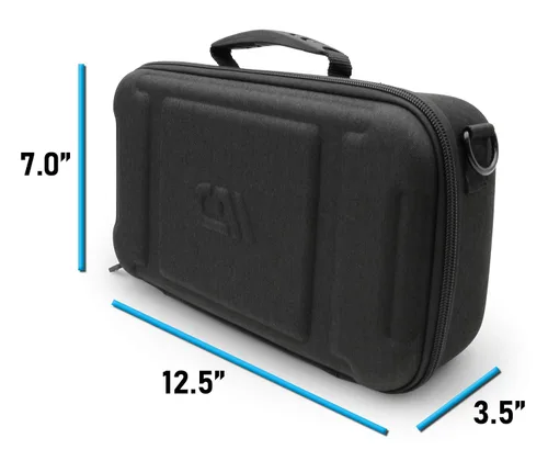 Vista 2 de CASEMATIX Travel Case Compatible with Logitech G Cloud Gaming Handheld Console and Portable Handheld Gaming Accessories - Durable Exterior