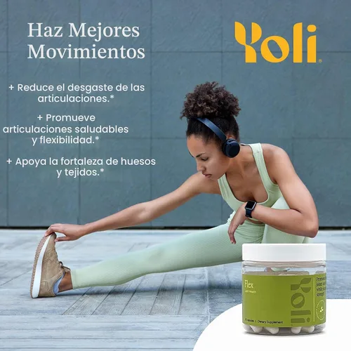Vista 6 de Yoli Flex Joint Support, glucosamina, condroitina y vitamina K2, 60