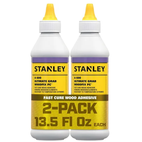 Vista 8 de STANLEY D4 - Pegamento para madera de curado rápido, 1 x 13.5 onzas, alta resistencia, secado rápido, perfecto para carpintería, muebles y más