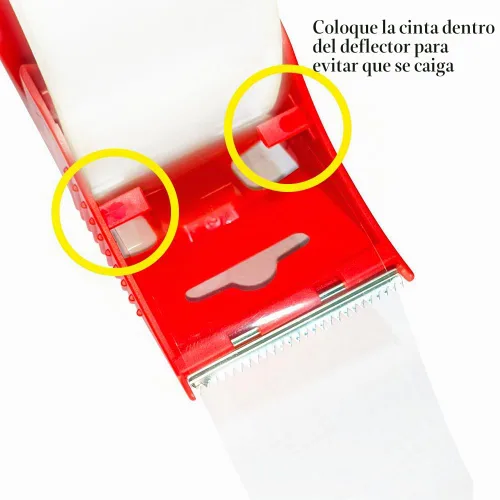 Vista 2 de PERFECTAPE Heavy Duty Packing Tape with Dispenser, 3 Rolls, 1.88" x 60Y