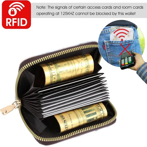 Vista 5 de Amaxiu Cartera con tarjetero RFID, C
