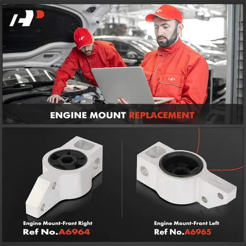 Vista 2 de A-Premium Kit de montaje del motor delantero izquierdo y derecho compatible con Volkswagen Jetta 2005-2014, Beettle 2013-2014, Eos 2007-2016, GTI