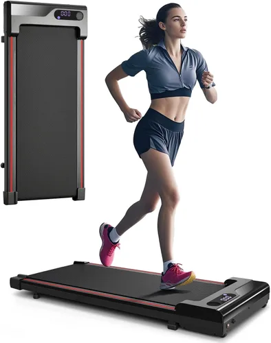 Vista 7 de Caminadora para el hogar – Cintas de correr para debajo del escritorio, mini almohadillas compactas portátiles para espacios pequeños, oficina Negro