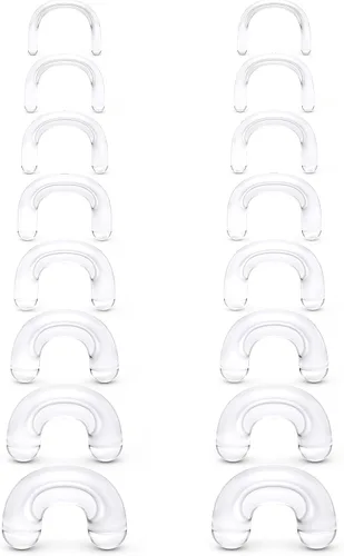 Vista 4 de Cisyozi 16G, 14G, 12G, 10G, 8G, 6G, 4G, 2G, kit de estiramiento de plástico hipoalergénico en forma de U, anillos de tabique para cirugía, trabajo