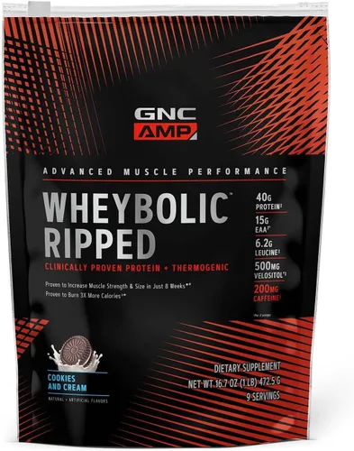 Vista 10 de GNC AMP Wheybolic Ripped - Vainilla clásica (9 porciones)