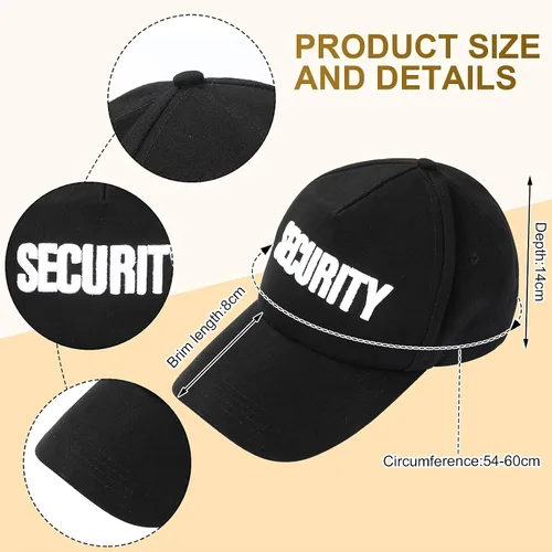 Vista 3 de Juego de 6 piezas de juguete para cosplay, disfraz secreto, incluye tapones para los oídos, gafas de sol de tubo acústico y sombrero de seguridad
