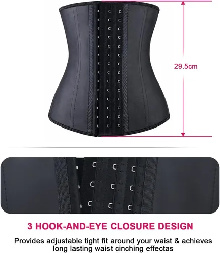 Vista 4 de YIANNA Underbust Corsé deportivo modelador de figura de látex para mujer