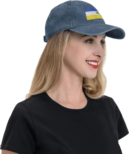 Vista 6 de Flag of Muzo (Boyacá) Baseball Cap for Men Women Hats Adjustable Vintage Washed Cotton Dad Hat